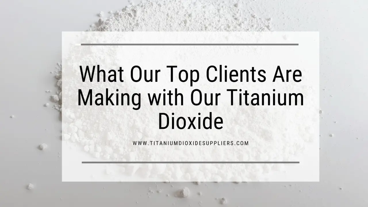 Titanium Dioxide Supplier