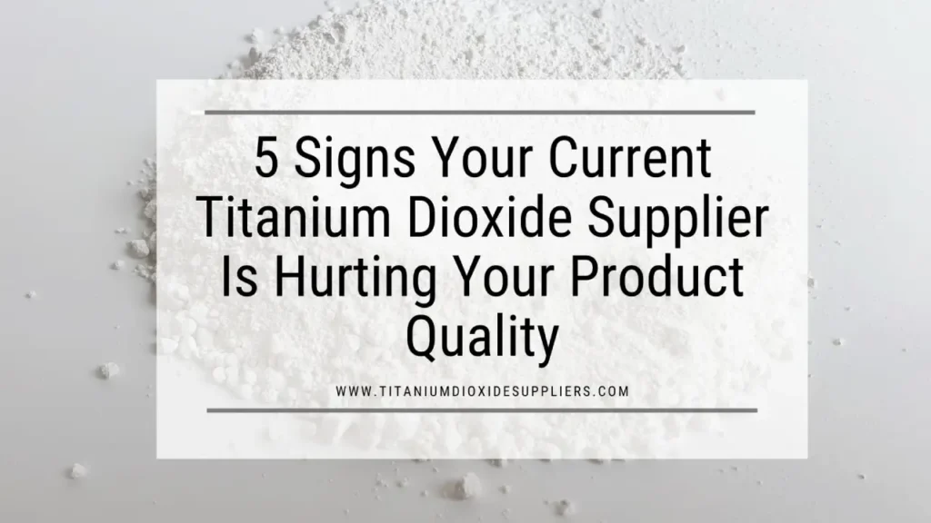 Titanium Dioxide Supplier