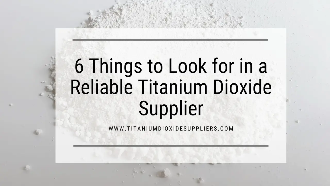 Titanium Dioxide Supplier