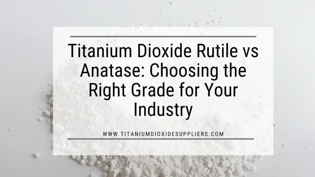 Titanium Dioxide Supplier